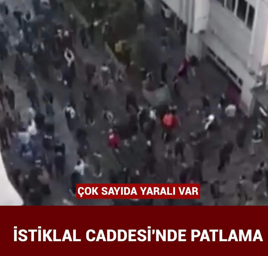 İstanbul Taksim'de patlama meydana geldi