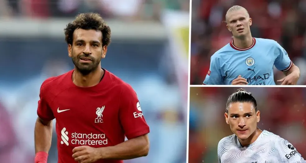 Jürgen Klopp; Mohamed Salah'ı Manchester City yıldızı Erling Haaland ve Liverpool'un golcüsü Darwin Nunez'in önüne koydu