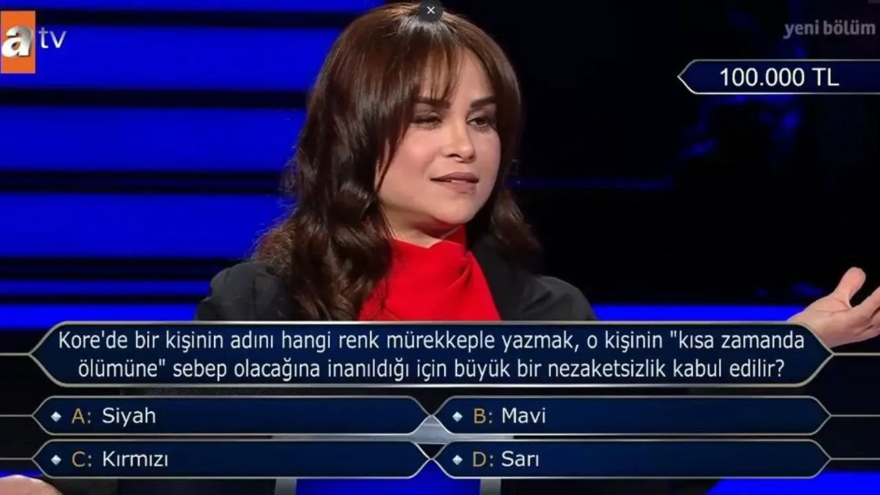 Kore'de Bir Kişinin Adını Hangi Renk Mürekkeple Yazmak, O Kişinin "Kısa Zamanda Ölümüne" Sebep Olacağına İnanıldığı İçin Büyük Bir Nezaketsizlik Kabul Edilir? Siyah, Mavi, Kırmızı, Sarı