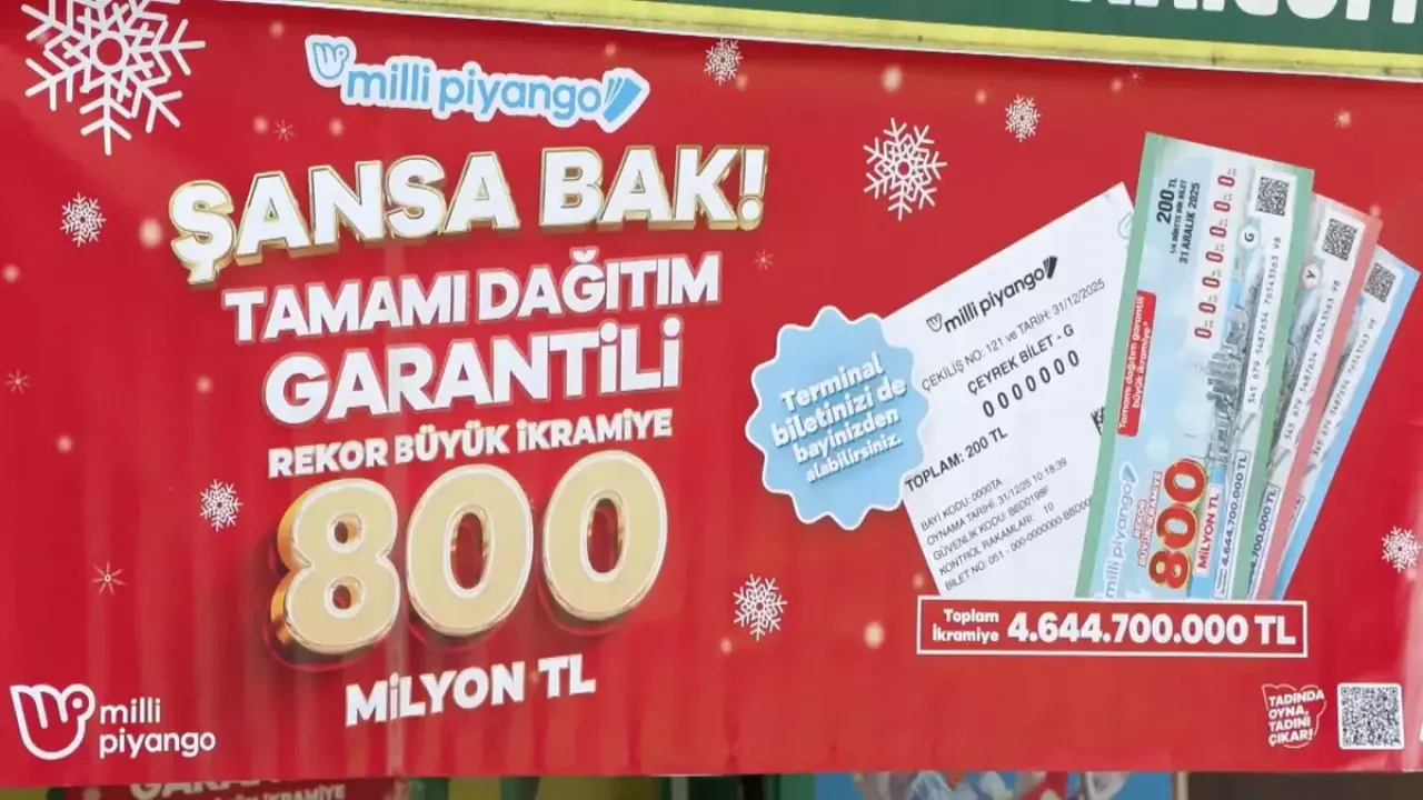 Milli Piyango Yılbaşı Büyük İkramiye Ne Kadar?Milli Piyango Yılbaşı Biletleri Ne Kadar 2025?Milli Piyango Yılbaşı Çekiliş Sonuçları Nereden Öğrenilecek?