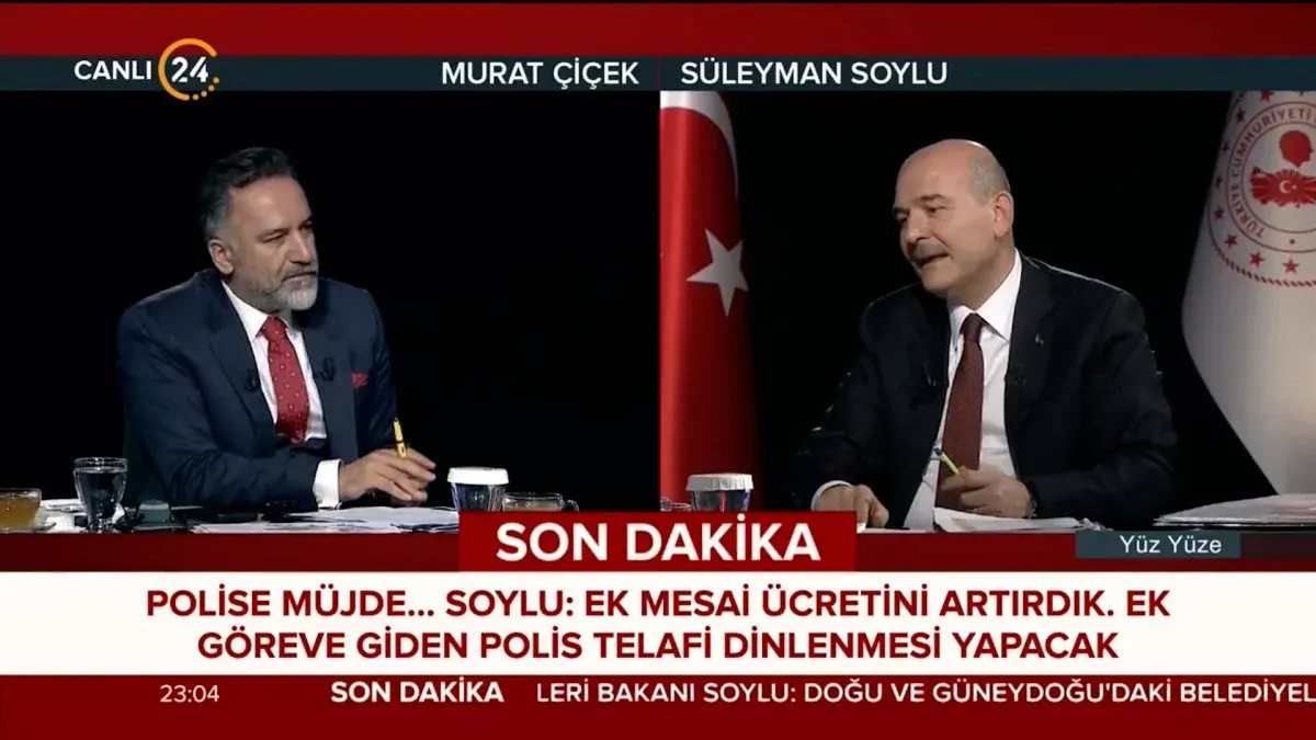 Süleyman Soylu: Polislerin iki şark hizmetini bire düşürebiliriz
