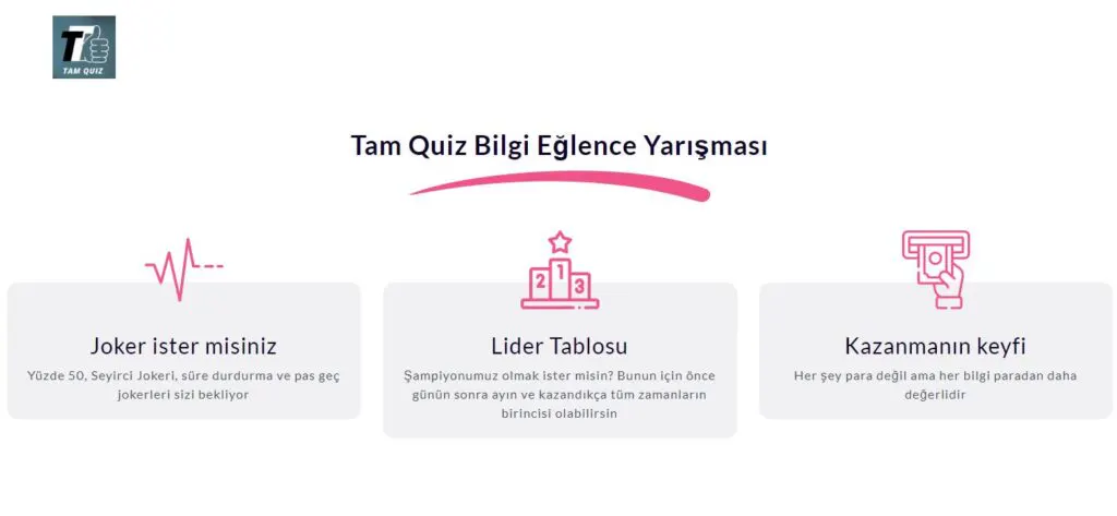 Tam Quiz: Genel Kültür Bilgi Yarışması Programı