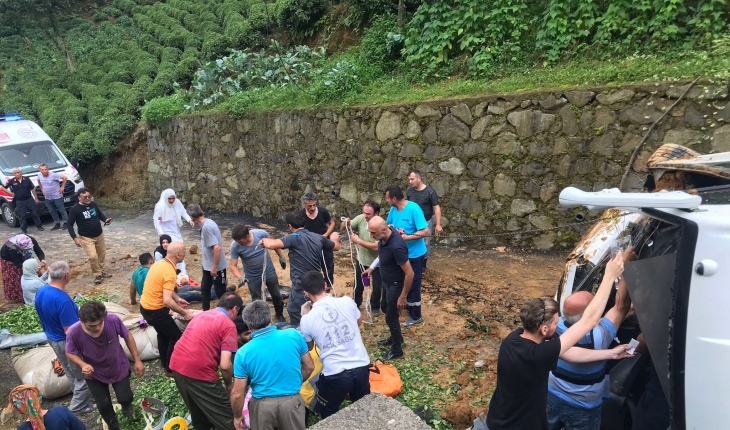 Rize’deki kazada yaralanan 25 kişiden 18’i taburcu oldu