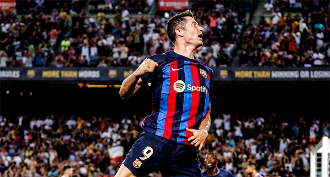 Barcelona'da Lewandowski şov