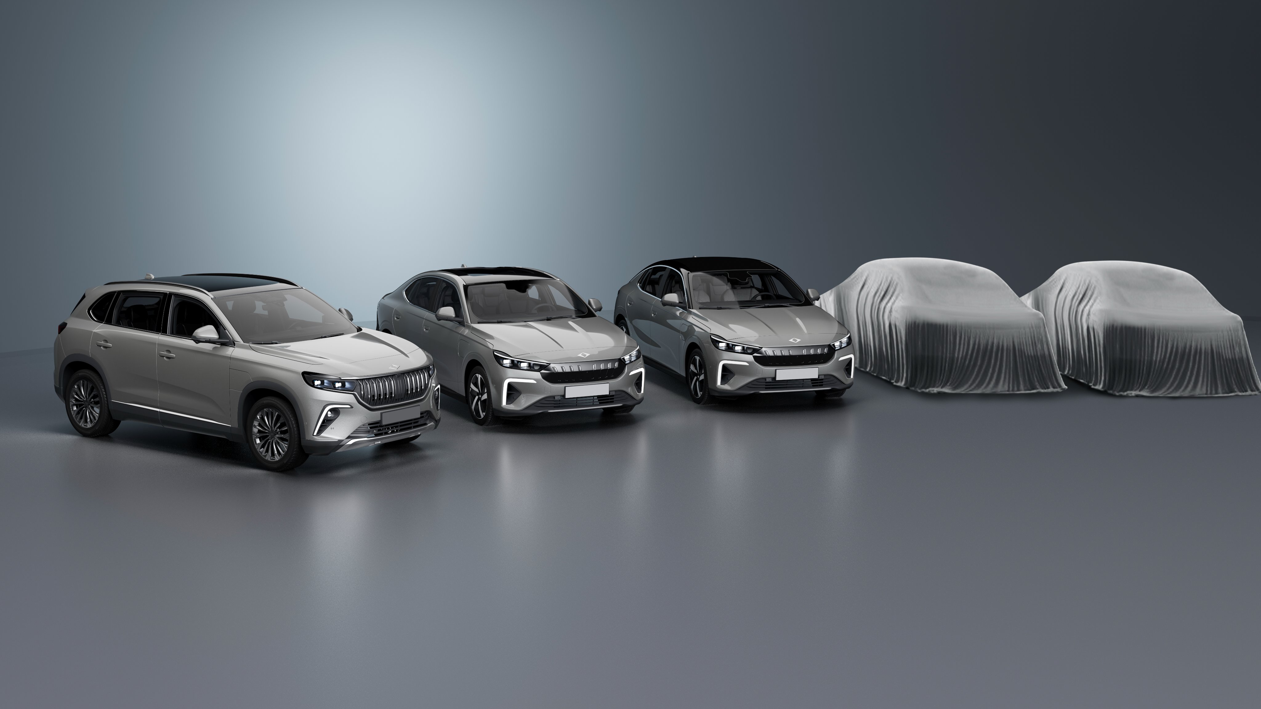 İŞTE TOGG'UN YENİ MODEL ARAÇLARI  C-Sedan ve C-X Coupe modelleri 