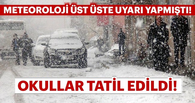 Kar yağışı nedeniyle okullar tatil edildi mi? Okullara kar tatili haberi