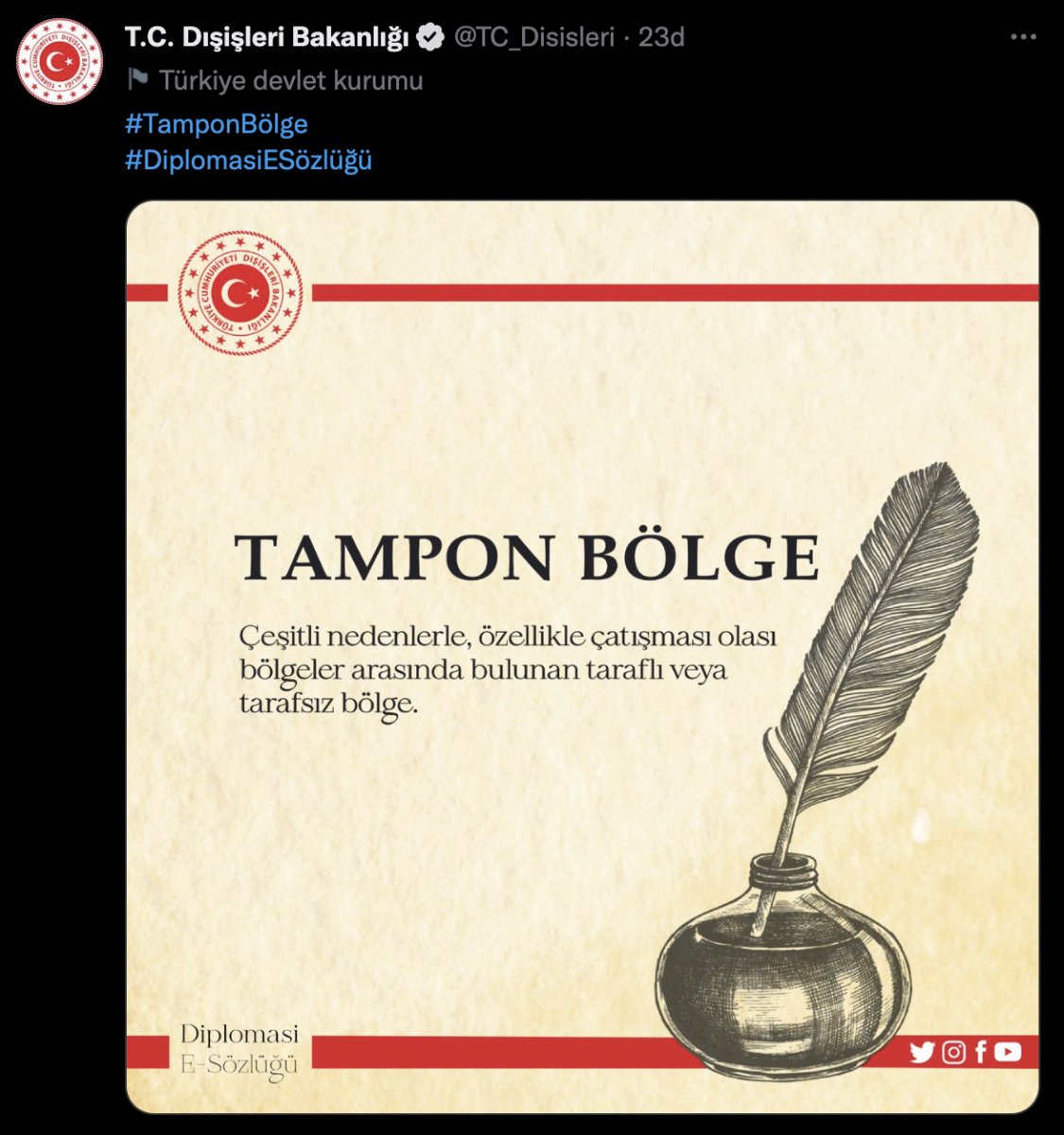  Dışişleri Bakanlığı'ndan 'tampon bölge' paylaşımı! Kara harekatı kapıda