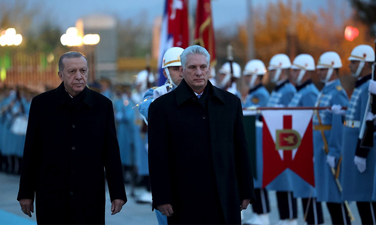 Küba Devlet Başkanı Canel Ankara'da