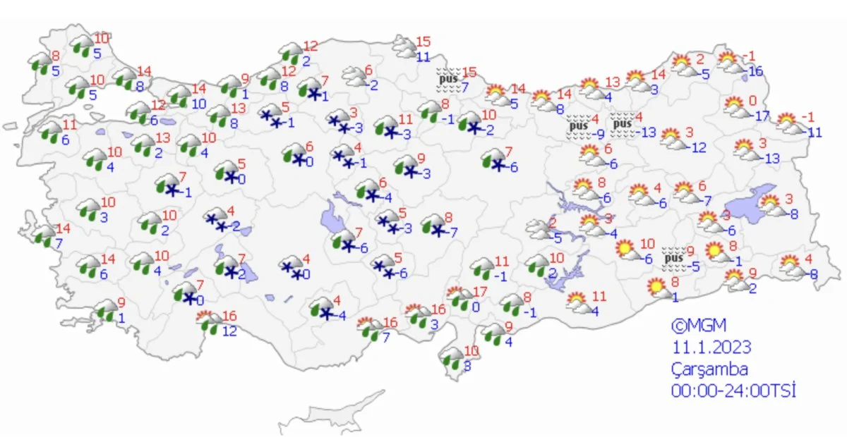Kar geliyor: İşte yağış beklenen 41 il...