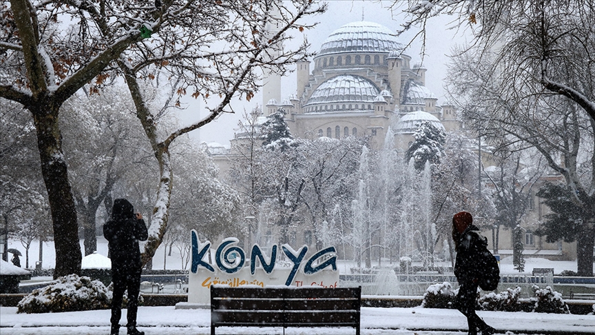 Konya'ya yoğun kar uyarısı!