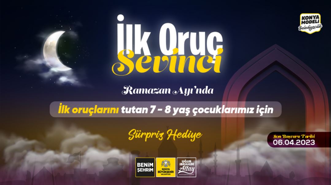 Konya Büyükşehir Belediyesi'nden Oruç Hediyesi! TIKLA BAŞVURU YAP