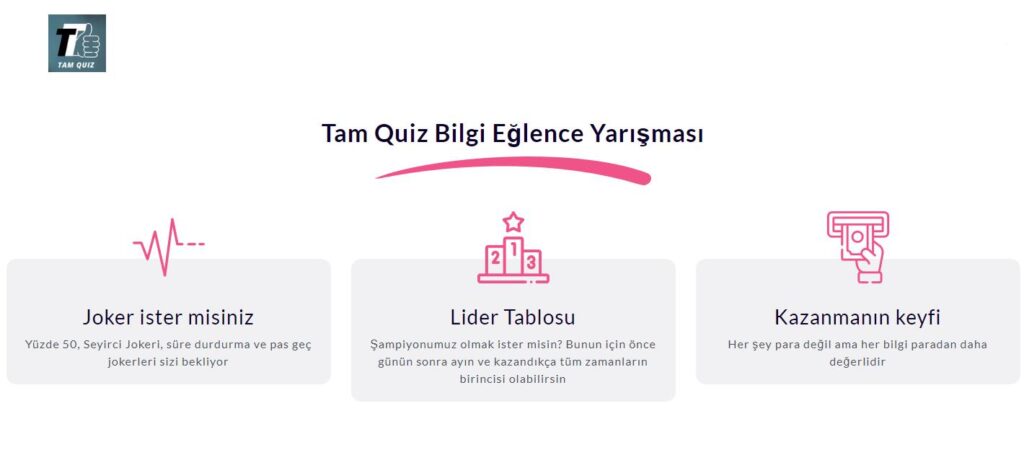 Tam Quiz: Genel Kültür Bilgi Yarışması Programı