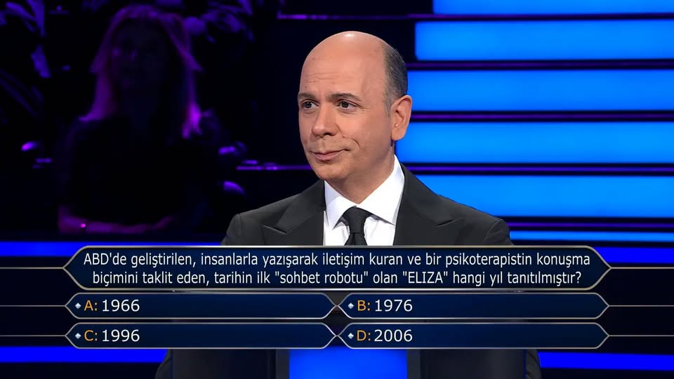 ABD'de geliştirilen, insanlarla yazışarak iletişim kuran ve bir psikoterapistin konuşma biçimini taklit eden, tarihin ilk "sohbet robotu" olan "ELIZA" hangi yıl tanıtılmıştır?